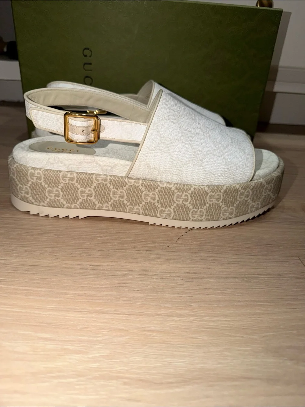 Gucci Platform Slingback Sandals 42